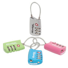 TSA lakat - 30mm-es, kábeles táskazár