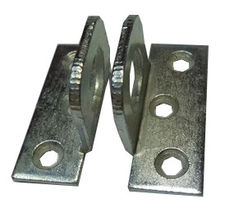 Hajlított, acél lakatszem (párban)