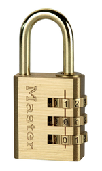630 EURD Kombinációs, réz poggyász lakat