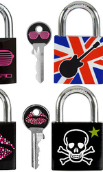 Lakat: 30mm-es, mintás fémöntvény lakatok