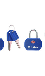 TSA lakat - 2db egy kulccsal nyítható táskazár (Master Lock 4681 EURTBLR)