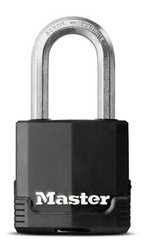 Lakat - 48mm-es, lamellás biztosági lakat, gumis bevonattal (Master Lock M115)
