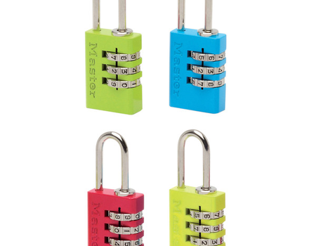 Színes, kombinációs poggyászlakatok