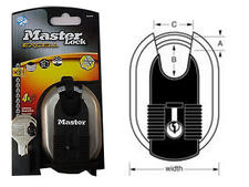 Lakat: 60mm-es, kerekített testű biztonsági lakat (Master Lock M187) Lakat: 60mm-es, kerekített testű biztonsági lakat (Master Lock M187)