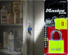 Lakat: műanyagházas alumínium lakat (Master Lock 9131) Lakat: műanyagházas alumínium lakat (Master Lock 9131)