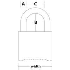 175-ös hosszított kengyelű kombinációs réz lakat 175-ös hosszított kengyelű kombinációs réz lakat