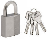 Lakat - Nikkel bevonatú biztonsági lakat